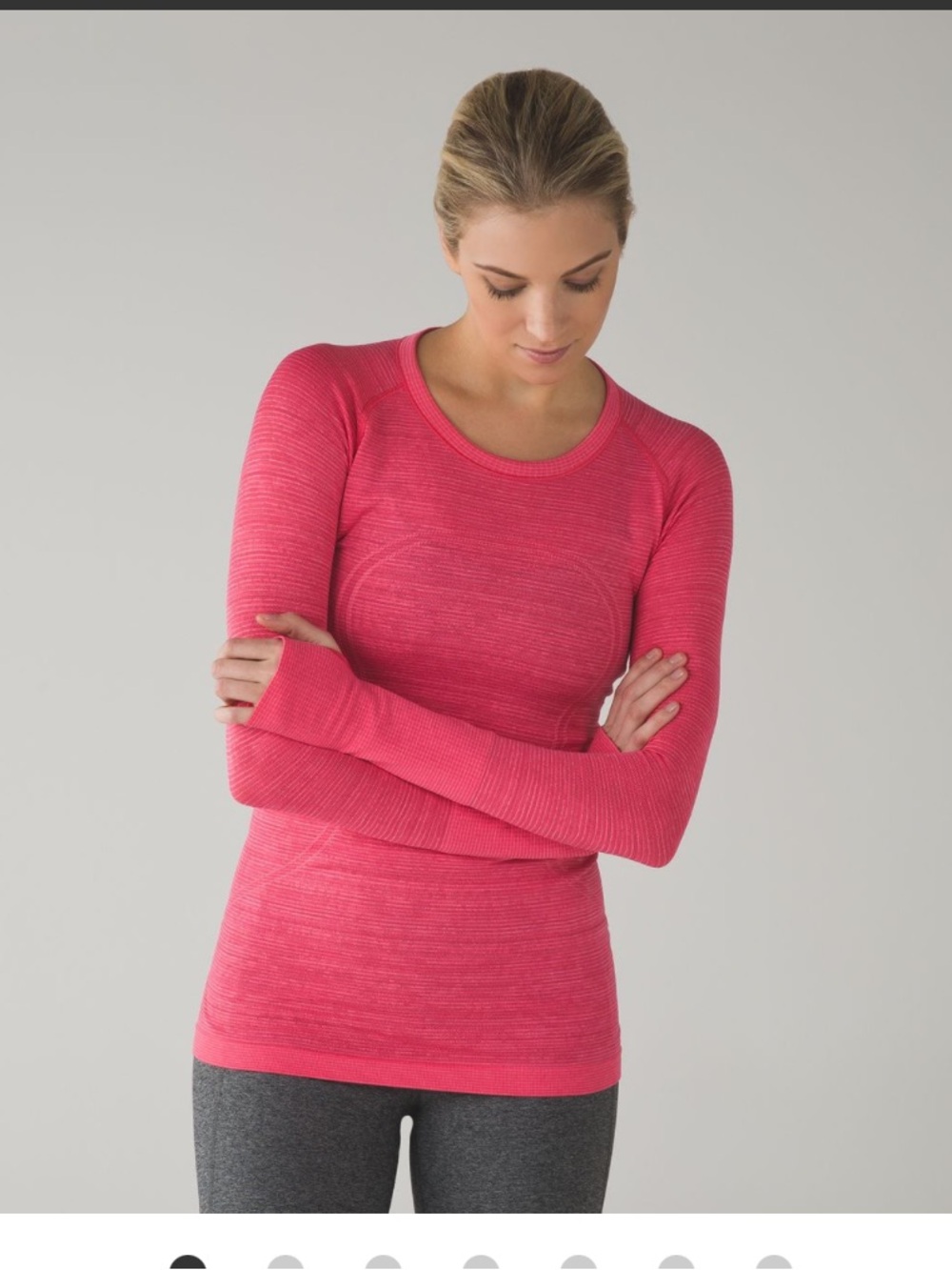 lululemon athletica Long Sleeve Seamless Top - Bright Pink